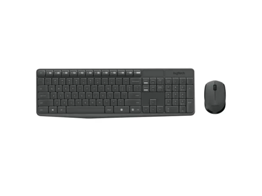imagem de Kit Teclado e Mouse Logitech Mk235 Preto sem Fio - 920-007903