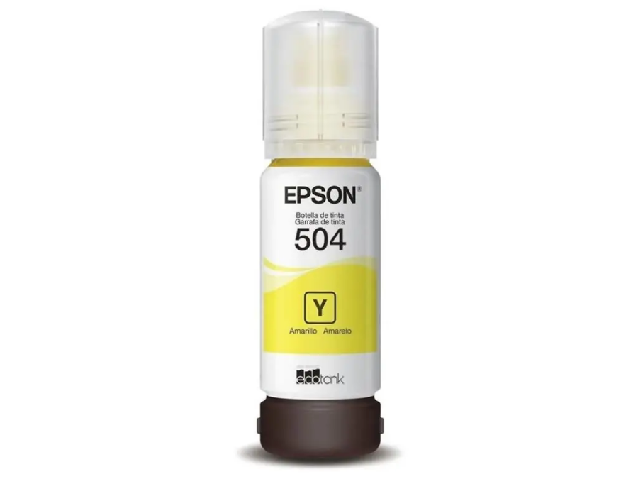 imagem de Garrafa de Tinta Epson 504 Amarela 70ml -T504422-Br