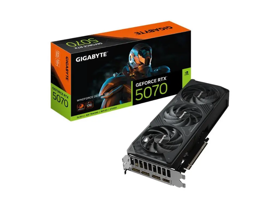 imagem de Placa de Video Gigabyte Geforce Rtx 5070 Windforce Oc Sff 12gb Gddr7 192 Bits - Gv-N5070wf3oc-12gd