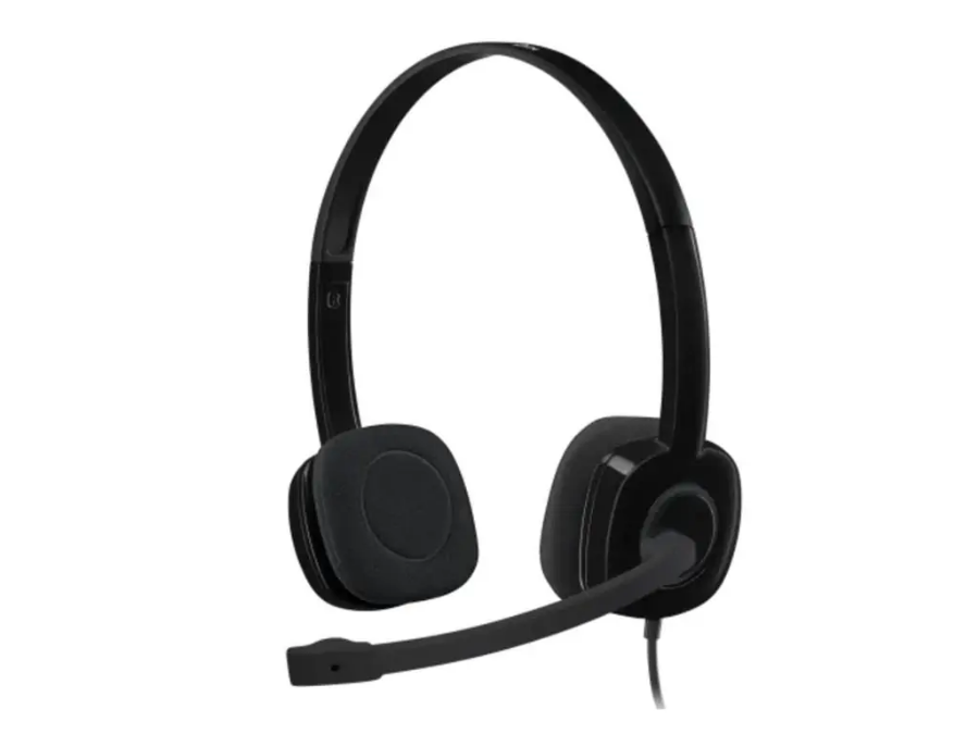 imagem de Headset Logitech H151 Stereo Preto com Microfone com Fio - 981-000587