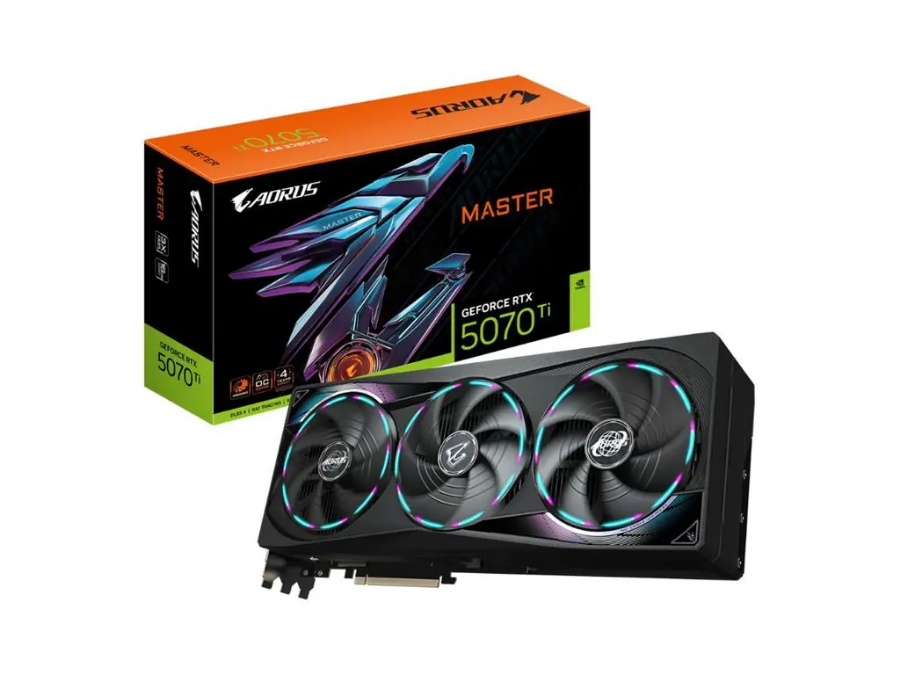 imagem de Placa de Video Gigabyte Geforce Rtx 5070 Ti Master 16gb Gddr7 256 Bits - Gv-N507taorus M-16gd