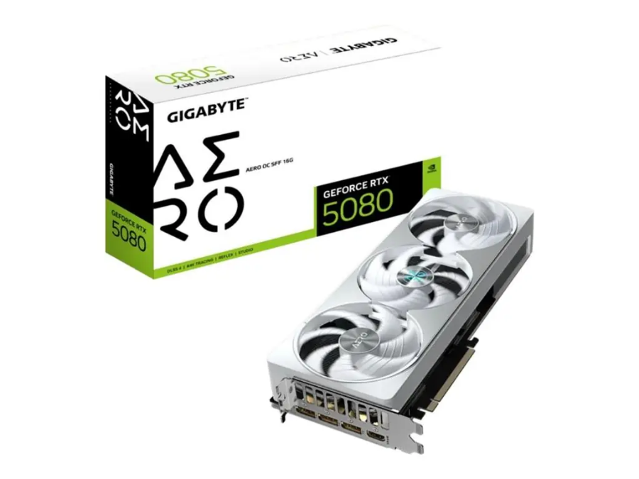 imagem de Placa de Video Gigabyte Geforce Rtx 5080 Aero Oc Sff 16gb Gddr7 256 Bits - Gv-N5080aero Oc-16gd