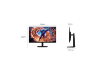 imagem de Monitor Samsung Gamer 32" Odyssey G8 Dual Mode 6k 165hz 1ms Ajuste Altura e Rotação Hdmi Dp Usb - Ls32hg802esxzd